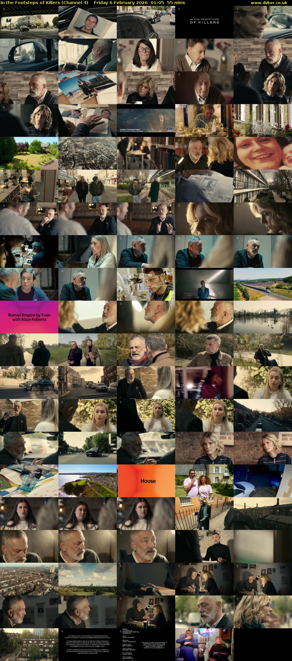 In the Footsteps of Killers (Channel 4) Friday 6 February 2026 01:05 - 02:00