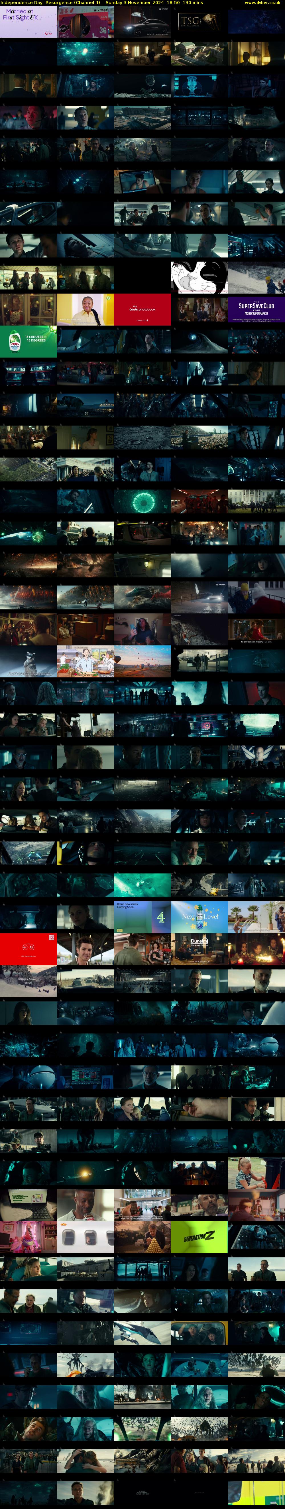 Independence Day: Resurgence (Channel 4) Sunday 3 November 2024 18:50 - 21:00