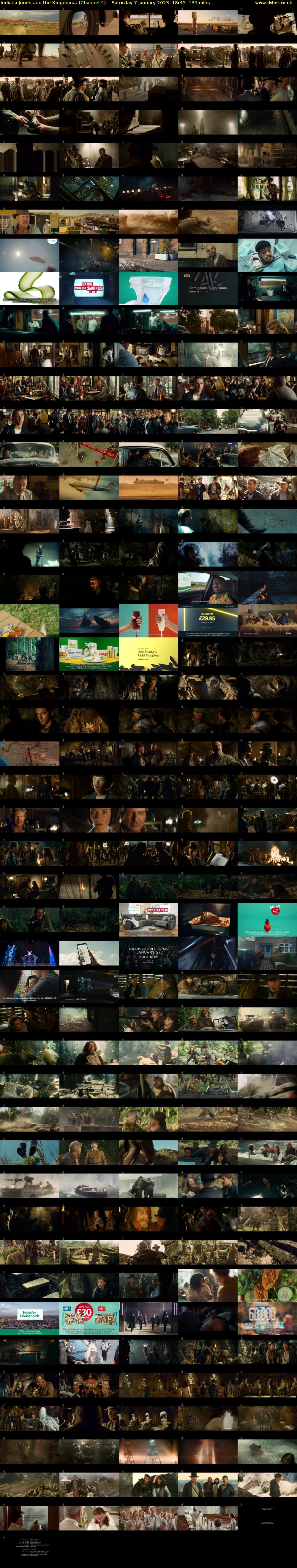 Indiana Jones and the Kingdom... (Channel 4) Saturday 7 January 2023 18:45 - 21:00