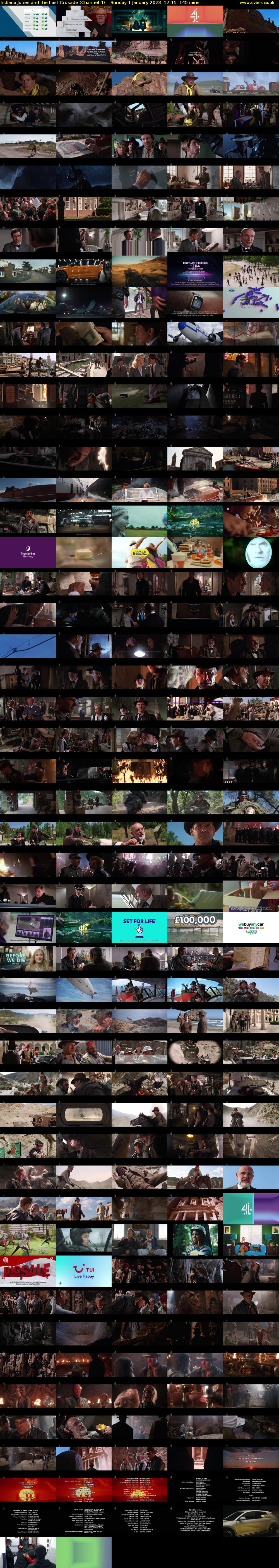 Indiana Jones and the Last Crusade (Channel 4) Sunday 1 January 2023 17:15 - 19:40
