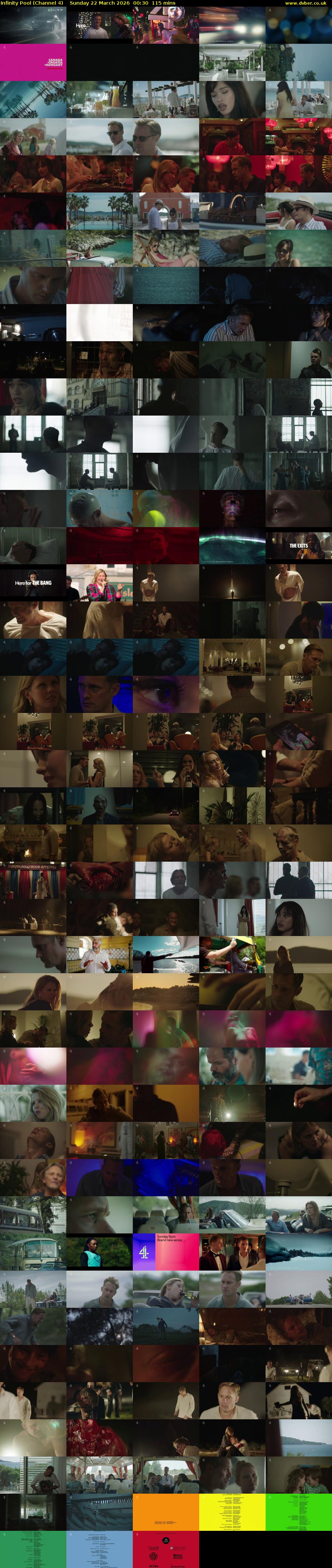 Infinity Pool (Channel 4) Sunday 22 March 2026 00:30 - 02:25