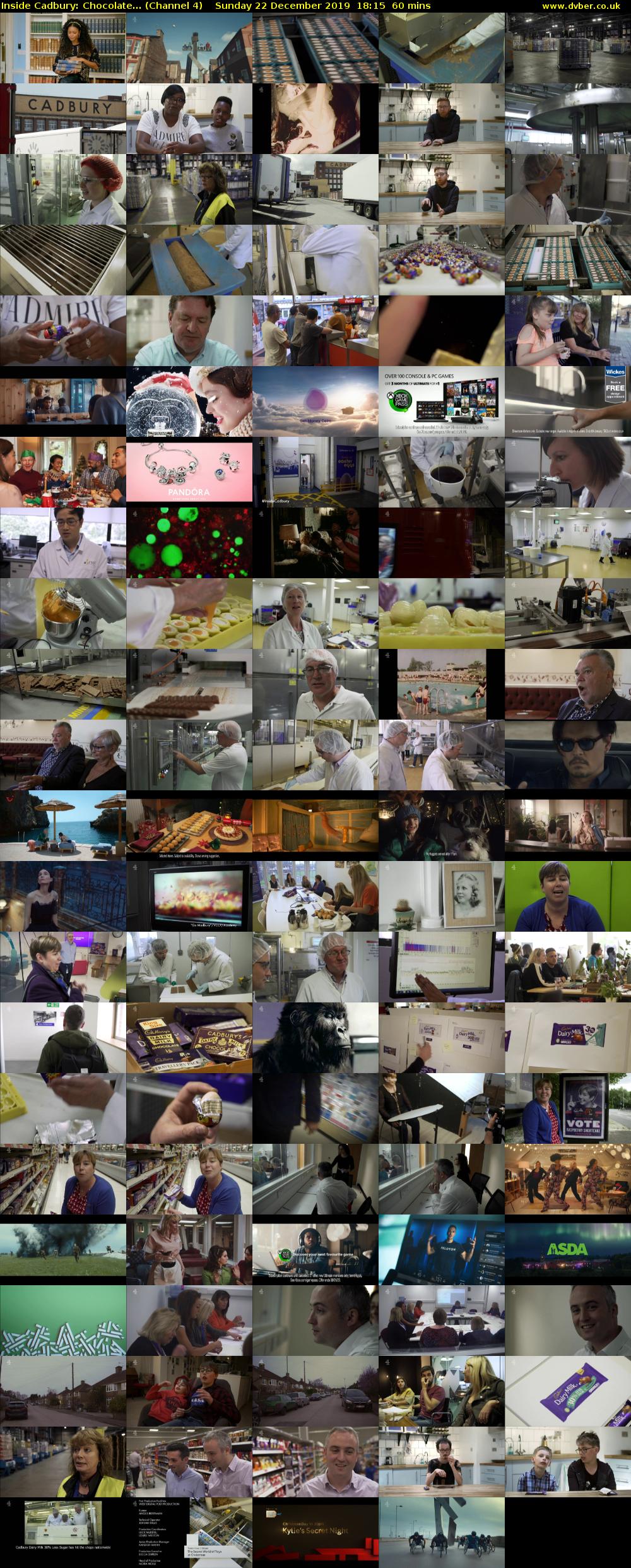 Inside Cadbury: Chocolate... (Channel 4) Sunday 22 December 2019 18:15 - 19:15