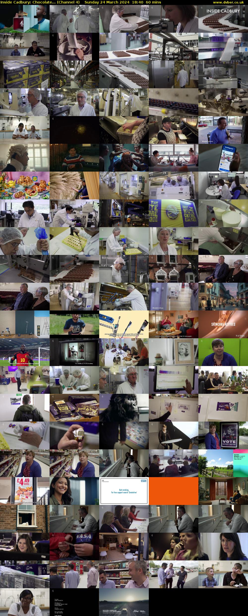Inside Cadbury: Chocolate... (Channel 4) Sunday 24 March 2024 18:40 - 19:40