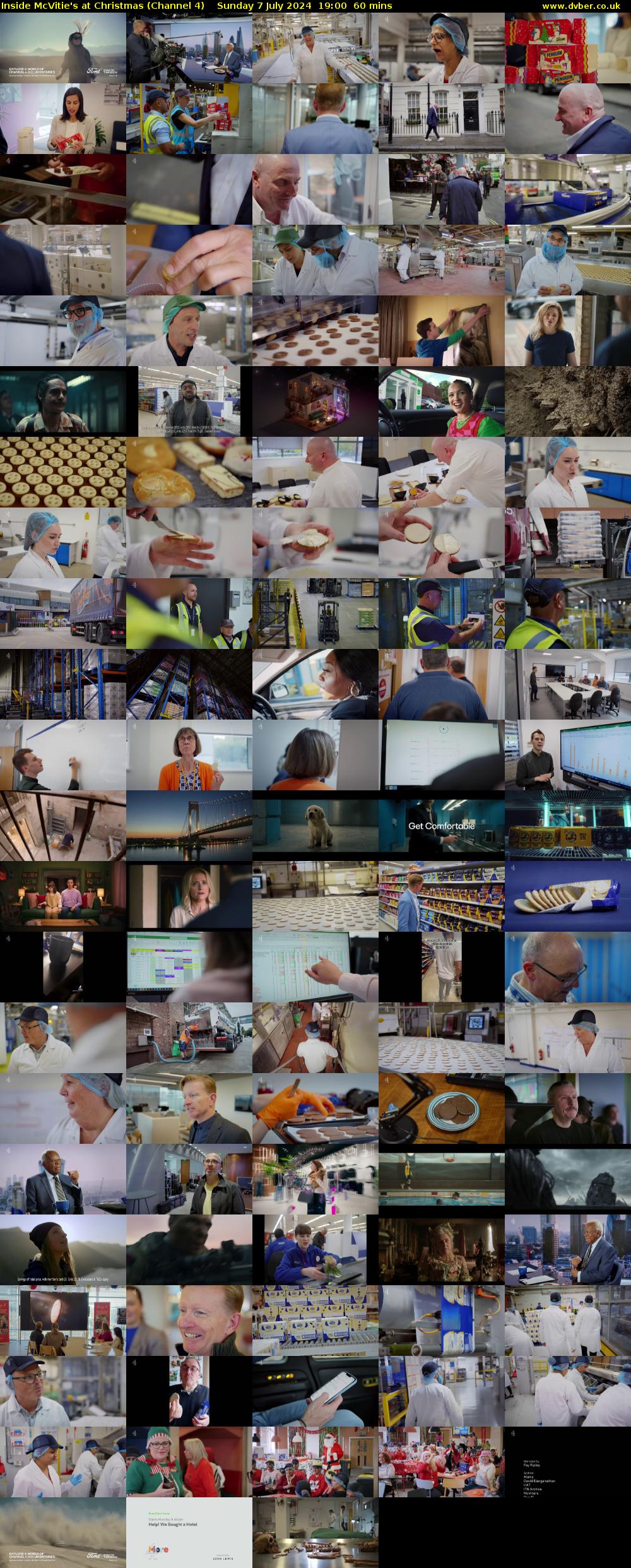 Inside McVitie's at Christmas (Channel 4) Sunday 7 July 2024 19:00 - 20:00