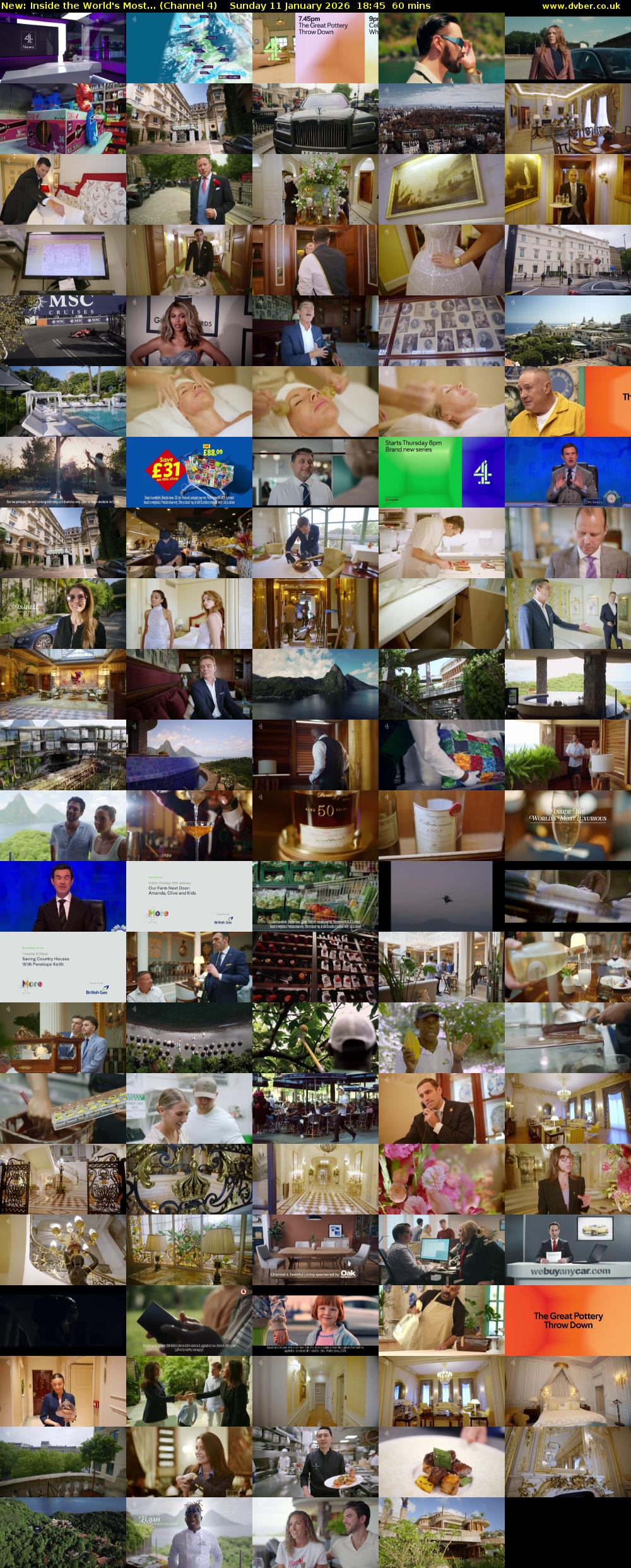 Inside the World's Most... (Channel 4) Sunday 11 January 2026 18:45 - 19:45