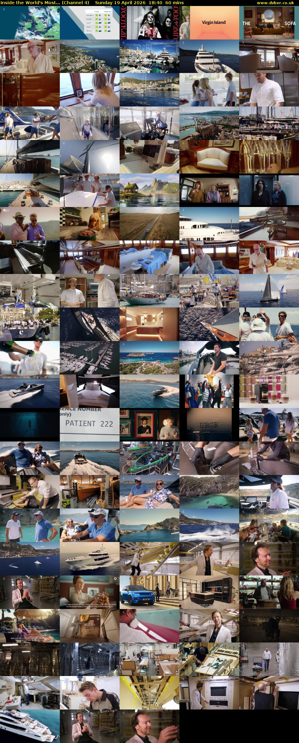 Inside the World's Most... (Channel 4) Sunday 19 April 2026 18:40 - 19:40