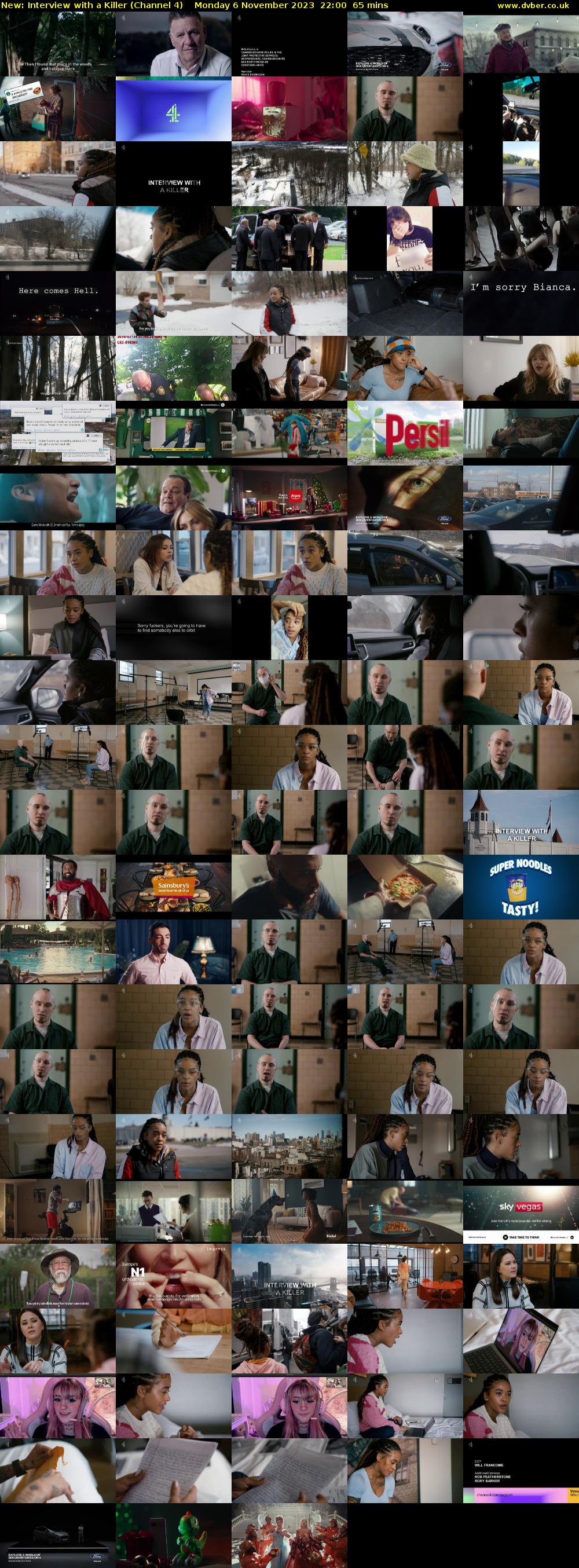 Interview with a Killer (Channel 4) Monday 6 November 2023 22:00 - 23:05