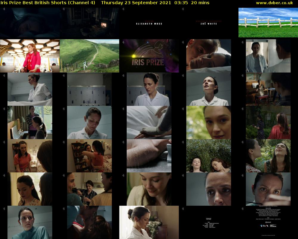 Iris Prize Best British Shorts (Channel 4) Thursday 23 September 2021 03:35 - 03:55