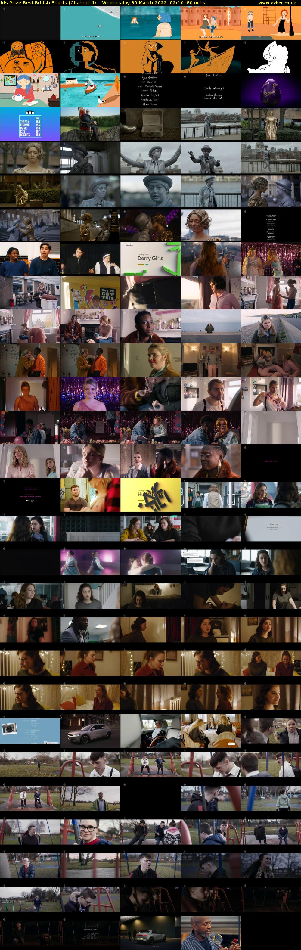 Iris Prize Best British Shorts (Channel 4) Wednesday 30 March 2022 02:10 - 03:30