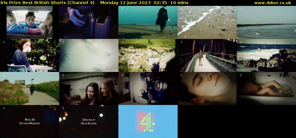Iris Prize Best British Shorts (Channel 4) Monday 12 June 2023 02:35 - 02:45