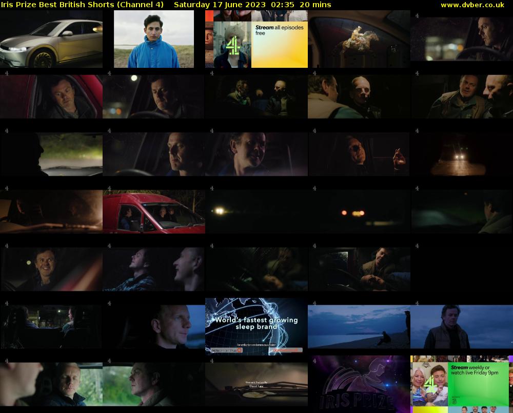 Iris Prize Best British Shorts (Channel 4) Saturday 17 June 2023 02:35 - 02:55