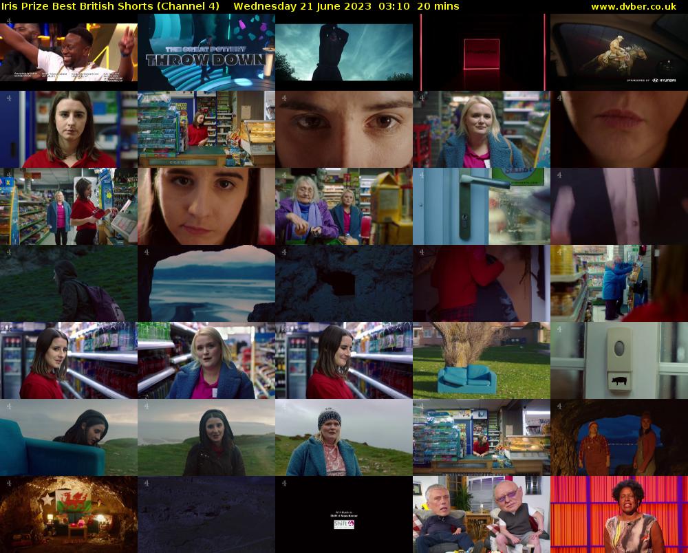 Iris Prize Best British Shorts (Channel 4) Wednesday 21 June 2023 03:10 - 03:30