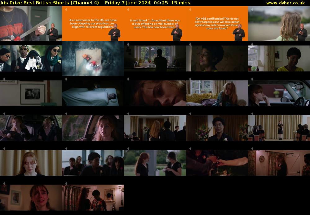 Iris Prize Best British Shorts (Channel 4) Friday 7 June 2024 04:25 - 04:40