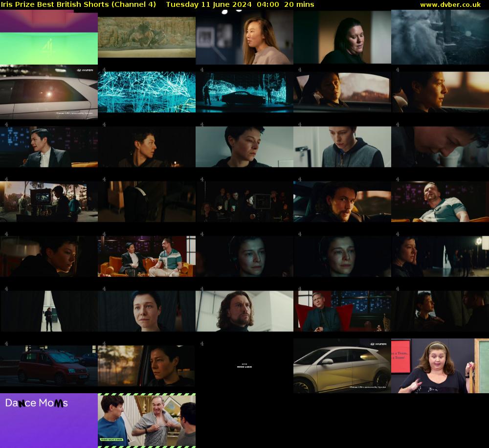 Iris Prize Best British Shorts (Channel 4) Tuesday 11 June 2024 04:00 - 04:20