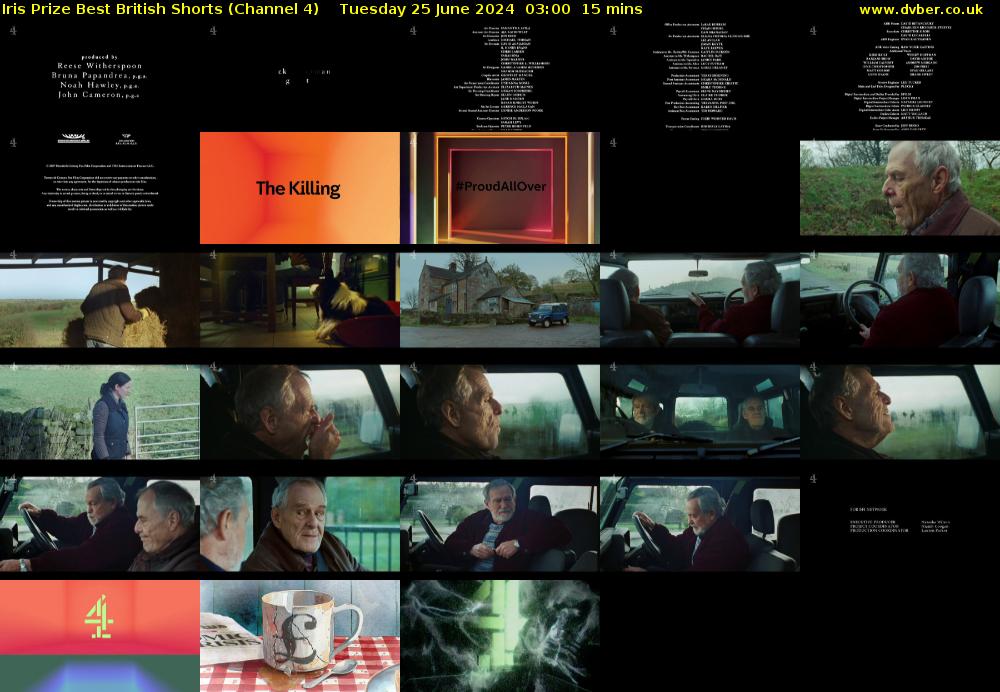 Iris Prize Best British Shorts (Channel 4) Tuesday 25 June 2024 03:00 - 03:15