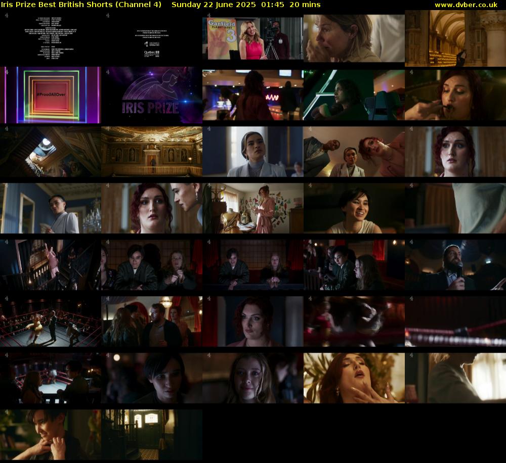 Iris Prize Best British Shorts (Channel 4) Sunday 22 June 2025 01:45 - 02:05