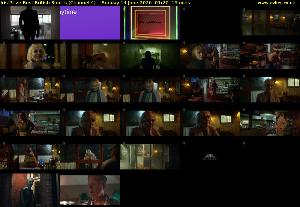 Iris Prize Best British Shorts (Channel 4) Sunday 14 June 2026 01:20 - 01:35