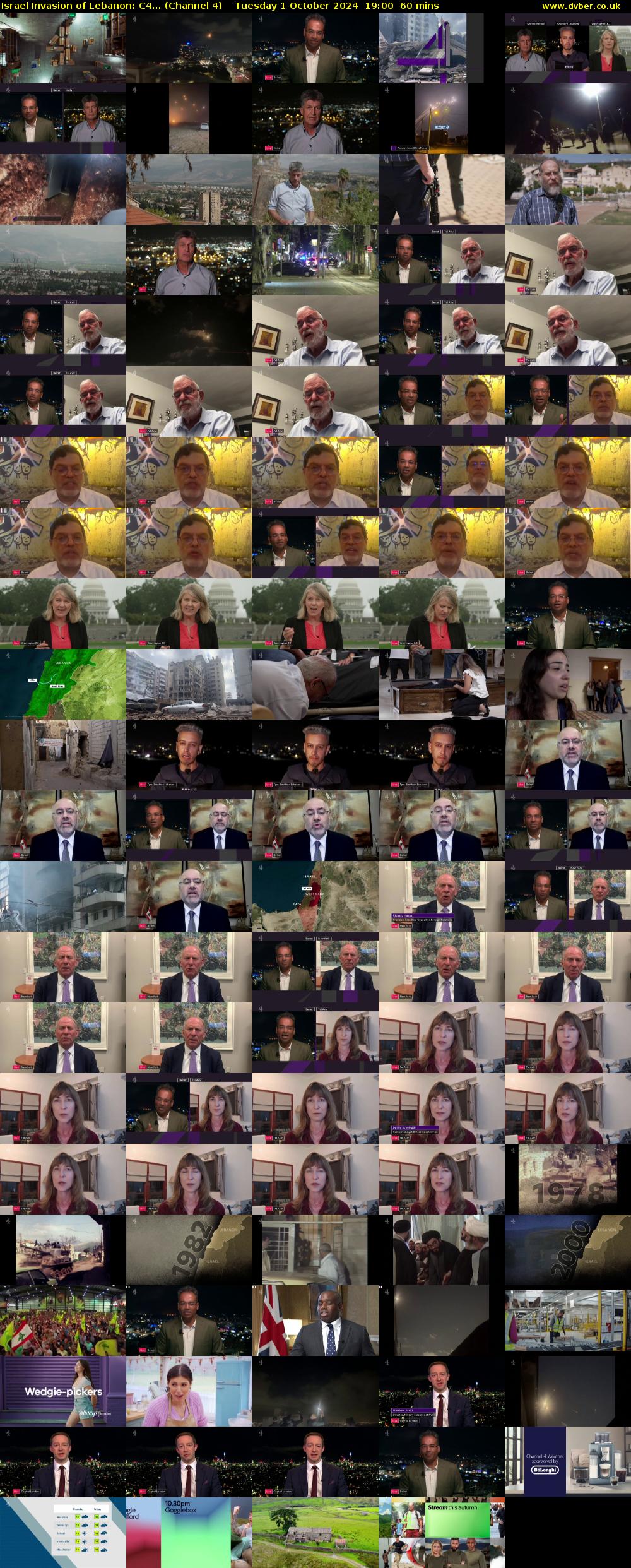 Israel Invasion of Lebanon: C4... (Channel 4) Tuesday 1 October 2024 19:00 - 20:00