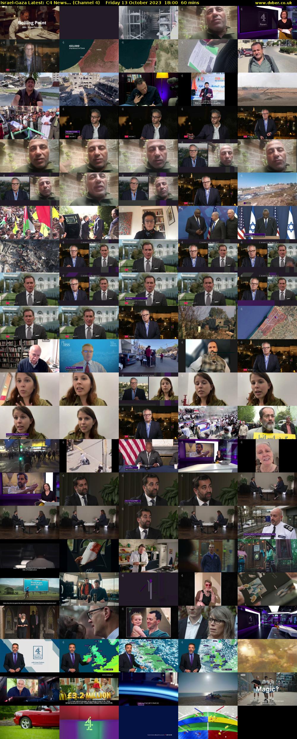 Israel-Gaza Latest: C4 News... (Channel 4) Friday 13 October 2023 18:00 - 19:00