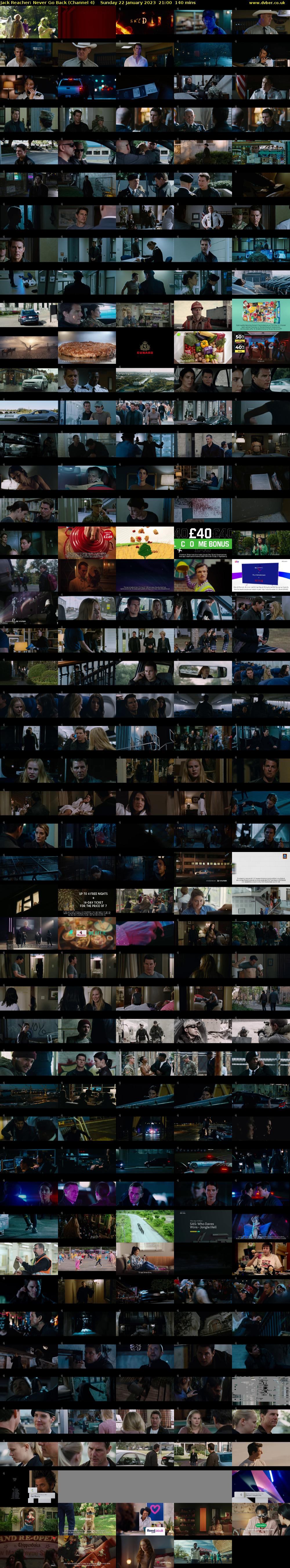 Jack Reacher: Never Go Back (Channel 4) Sunday 22 January 2023 21:00 - 23:20