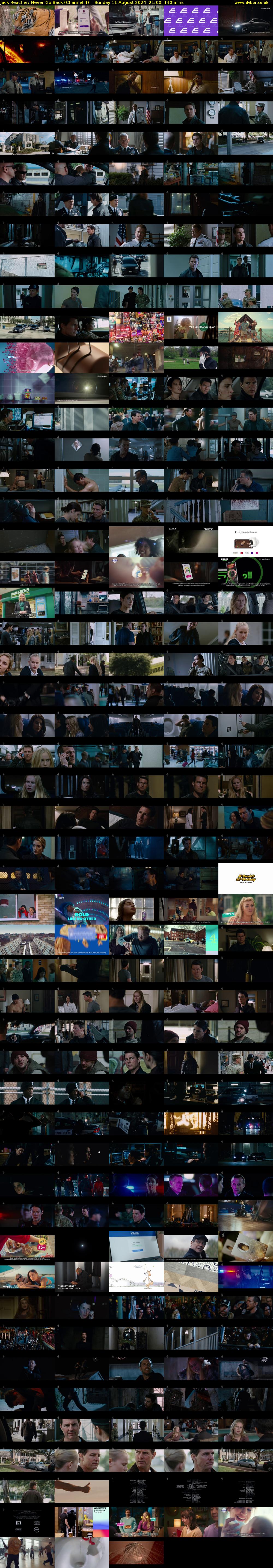 Jack Reacher: Never Go Back (Channel 4) Sunday 11 August 2024 21:00 - 23:20