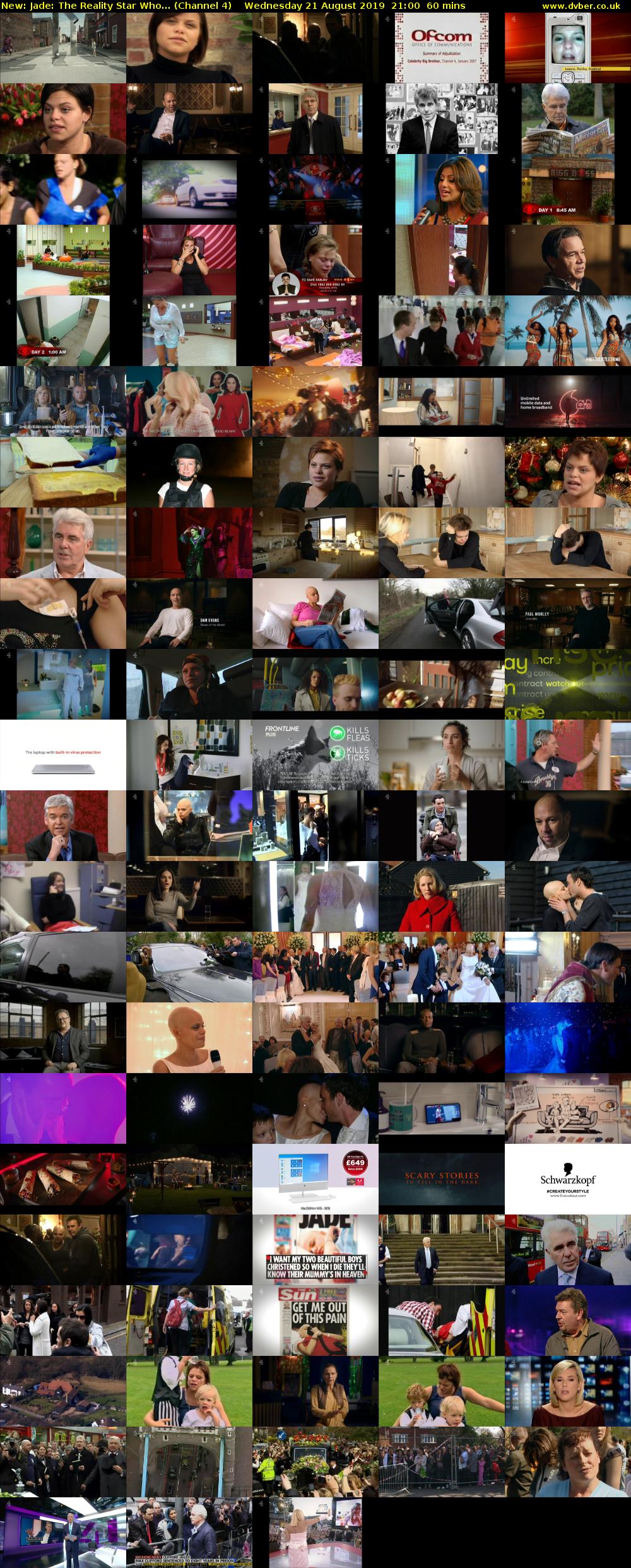 Jade: The Reality Star Who... (Channel 4) Wednesday 21 August 2019 21:00 - 22:00