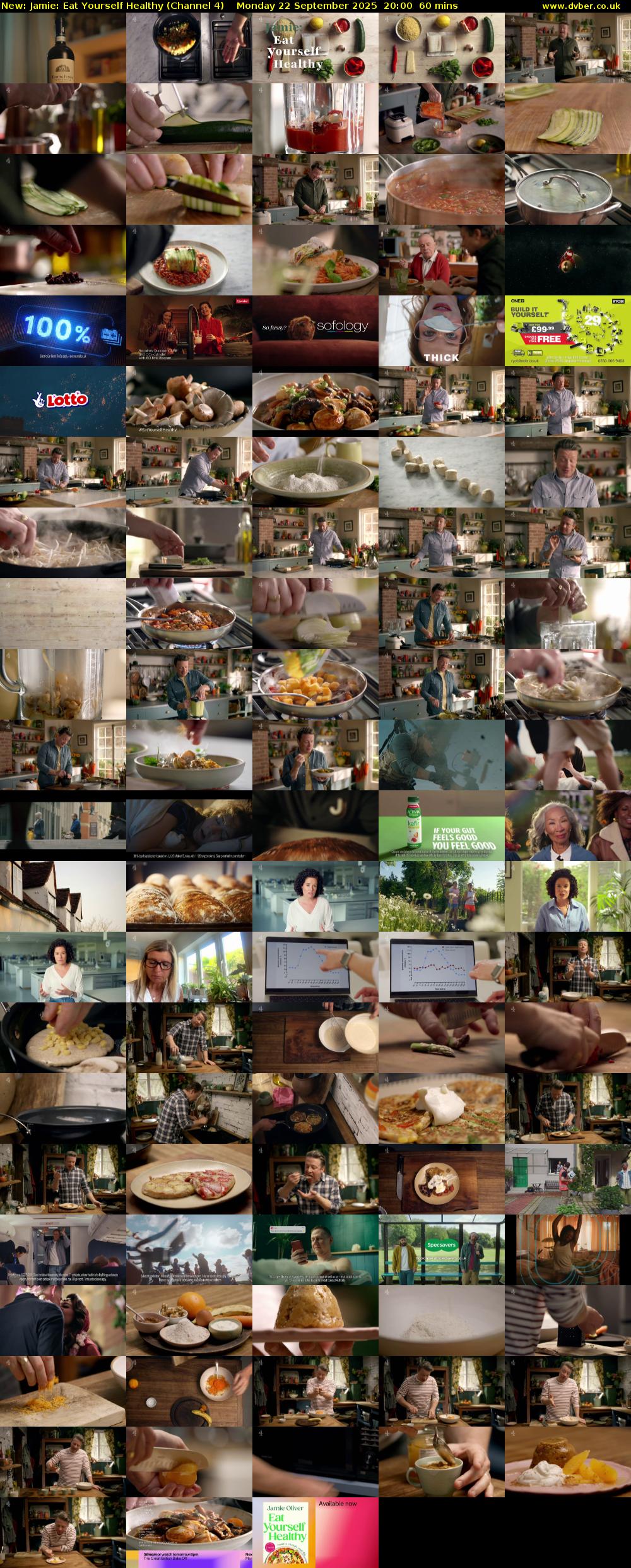 Jamie: Eat Yourself Healthy (Channel 4) Monday 22 September 2025 20:00 - 21:00