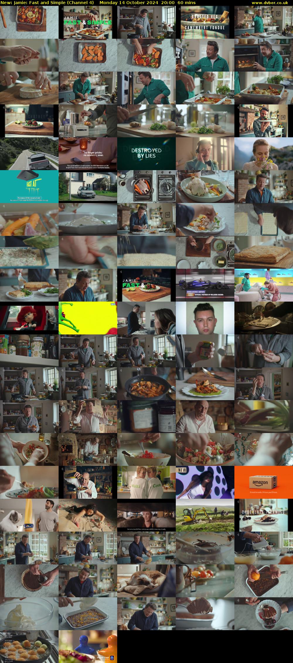 Jamie: Fast and Simple (Channel 4) Monday 14 October 2024 20:00 - 21:00