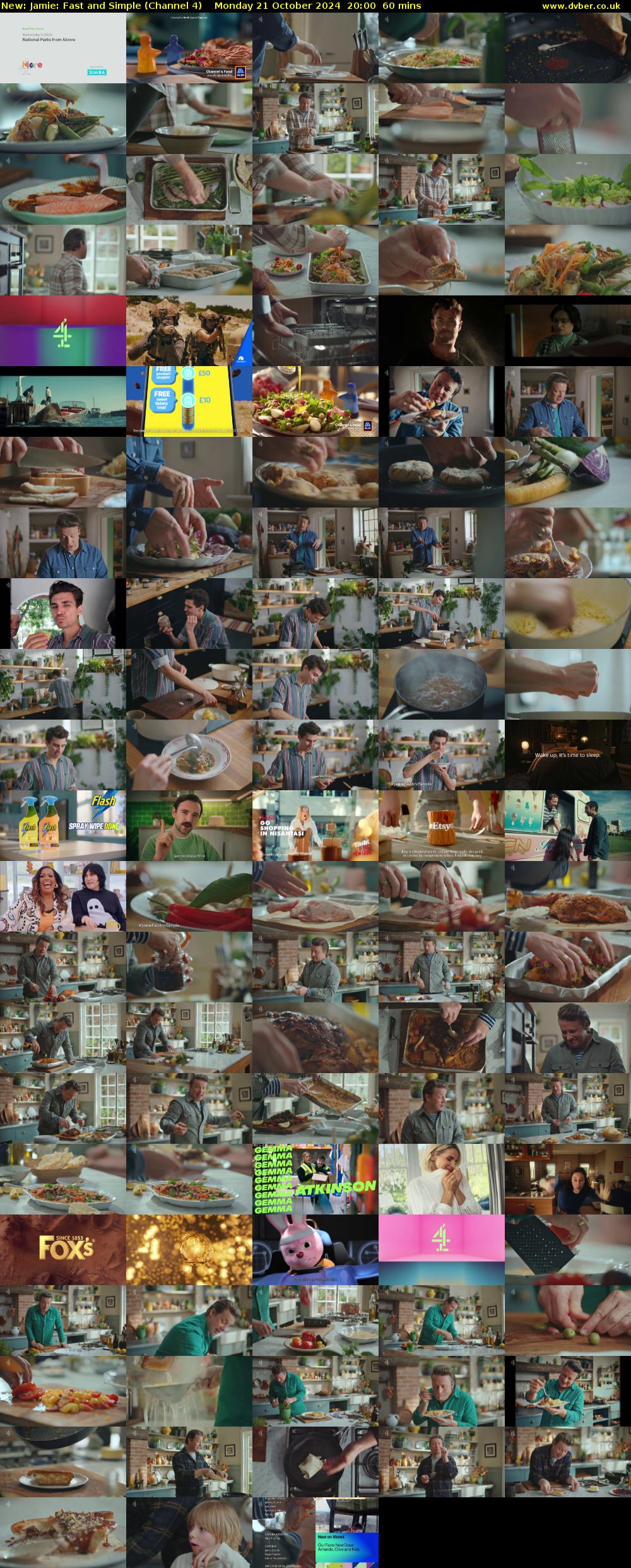 Jamie: Fast and Simple (Channel 4) Monday 21 October 2024 20:00 - 21:00