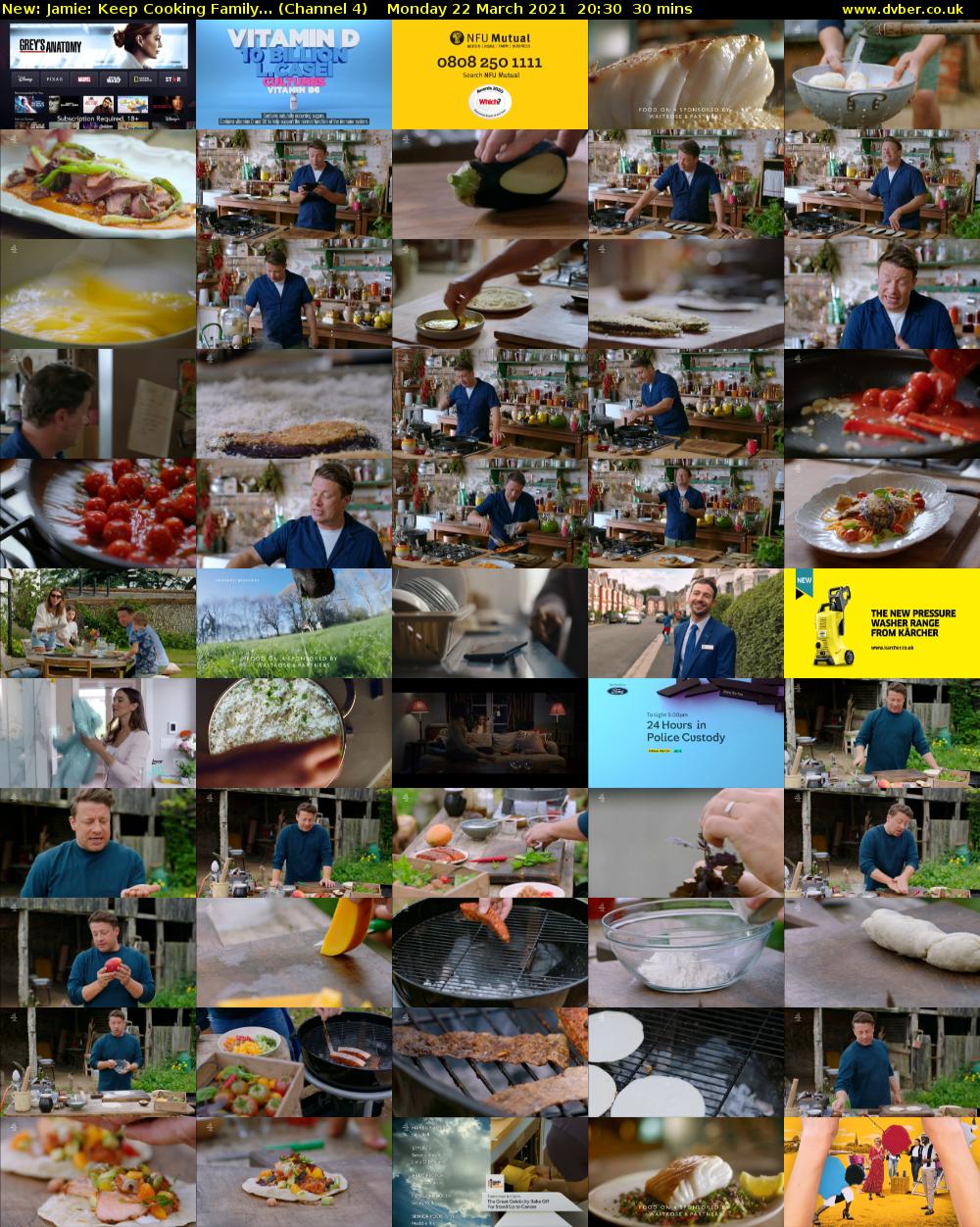 Jamie: Keep Cooking Family... (Channel 4) Monday 22 March 2021 20:30 - 21:00