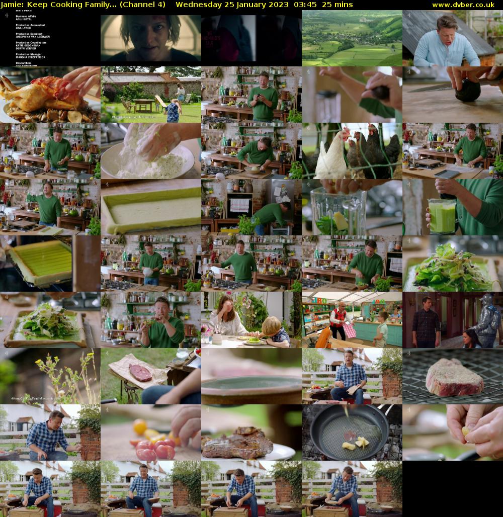 Jamie: Keep Cooking Family... (Channel 4) Wednesday 25 January 2023 03:45 - 04:10
