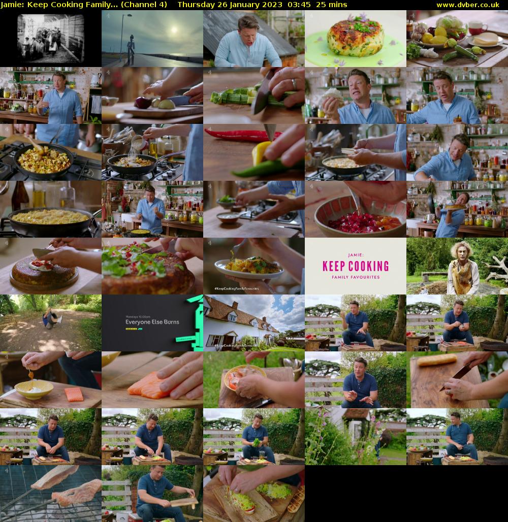 Jamie: Keep Cooking Family... (Channel 4) Thursday 26 January 2023 03:45 - 04:10