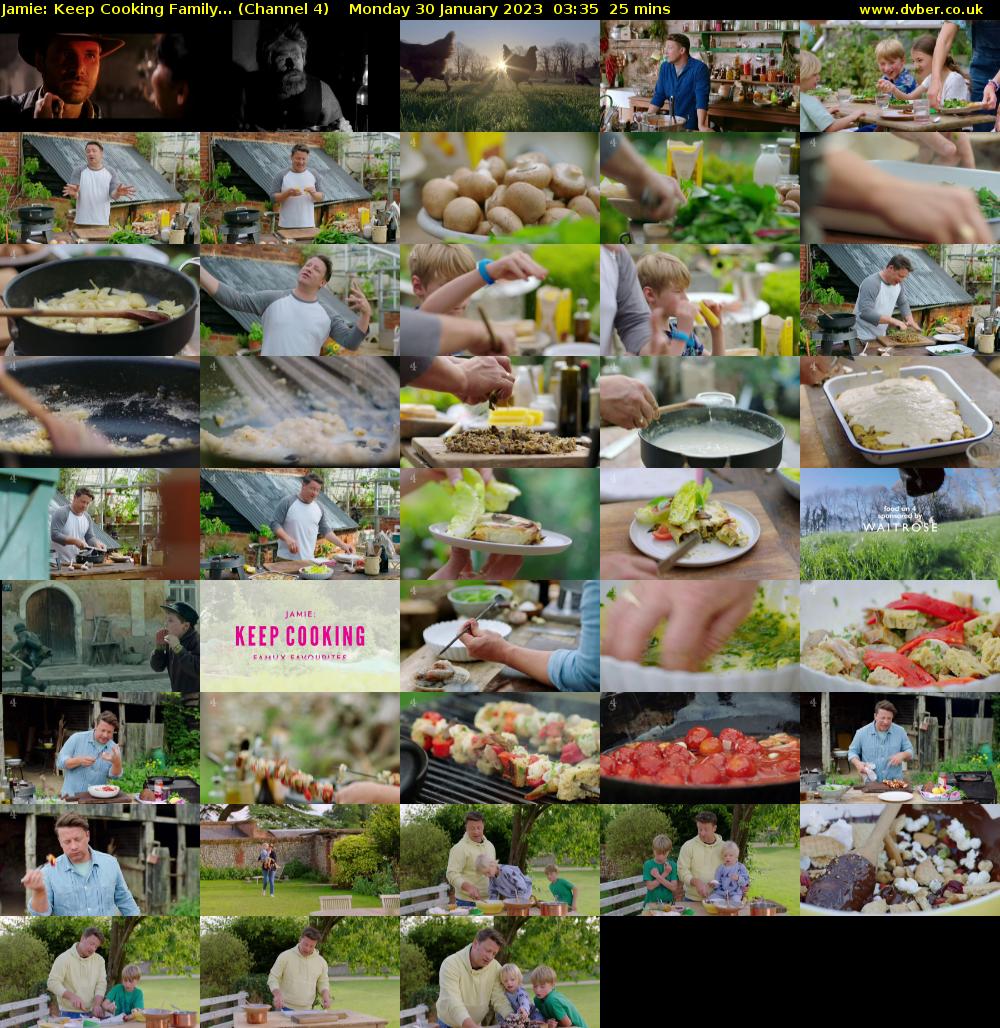 Jamie: Keep Cooking Family... (Channel 4) Monday 30 January 2023 03:35 - 04:00