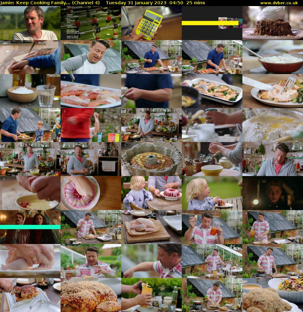 Jamie: Keep Cooking Family... (Channel 4) Tuesday 31 January 2023 04:50 - 05:15