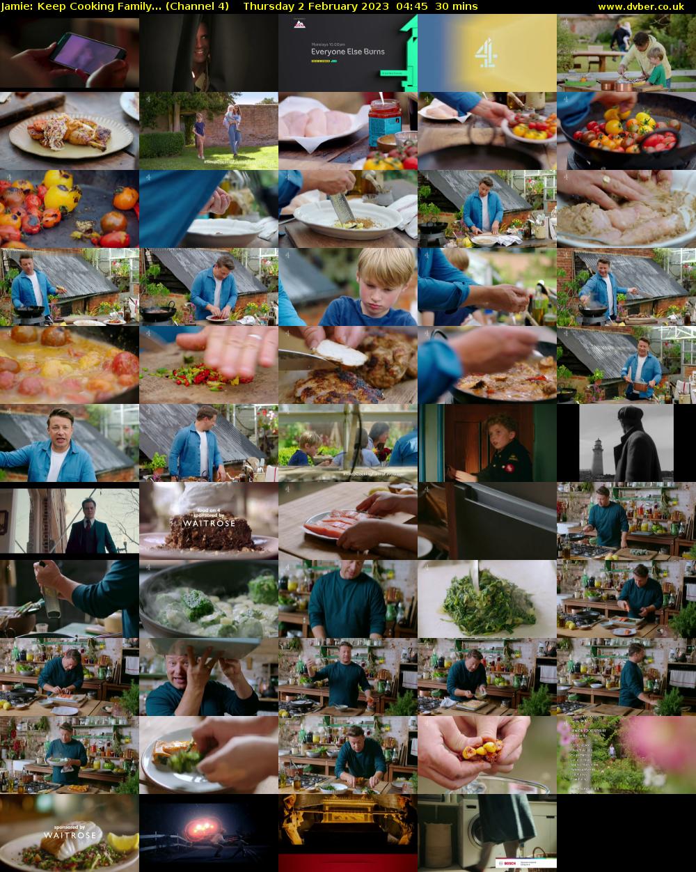 Jamie: Keep Cooking Family... (Channel 4) Thursday 2 February 2023 04:45 - 05:15