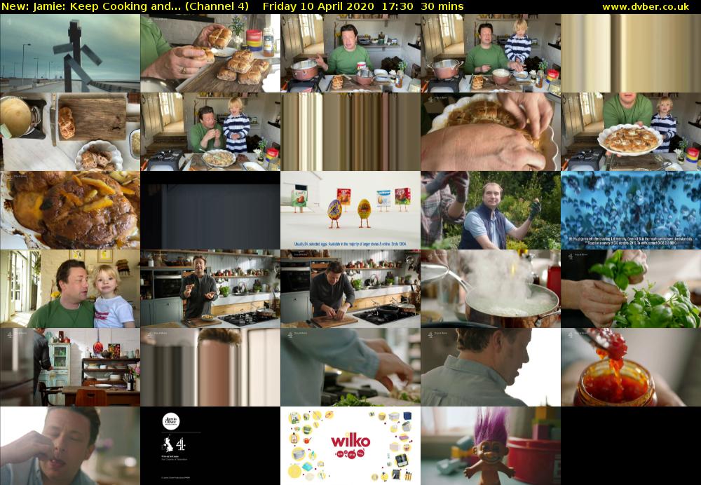 Jamie: Keep Cooking and... (Channel 4) Friday 10 April 2020 17:30 - 18:00