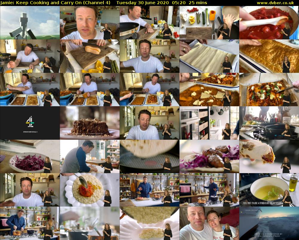 Jamie: Keep Cooking and Carry On (Channel 4) Tuesday 30 June 2020 05:20 - 05:45