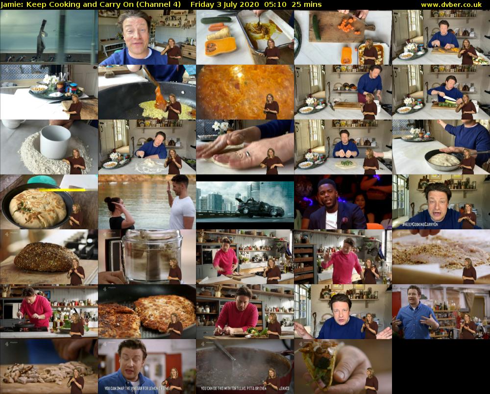 Jamie: Keep Cooking and Carry On (Channel 4) Friday 3 July 2020 05:10 - 05:35