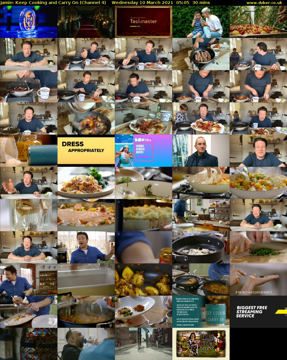 Jamie: Keep Cooking and Carry On (Channel 4) Wednesday 10 March 2021 05:05 - 05:35
