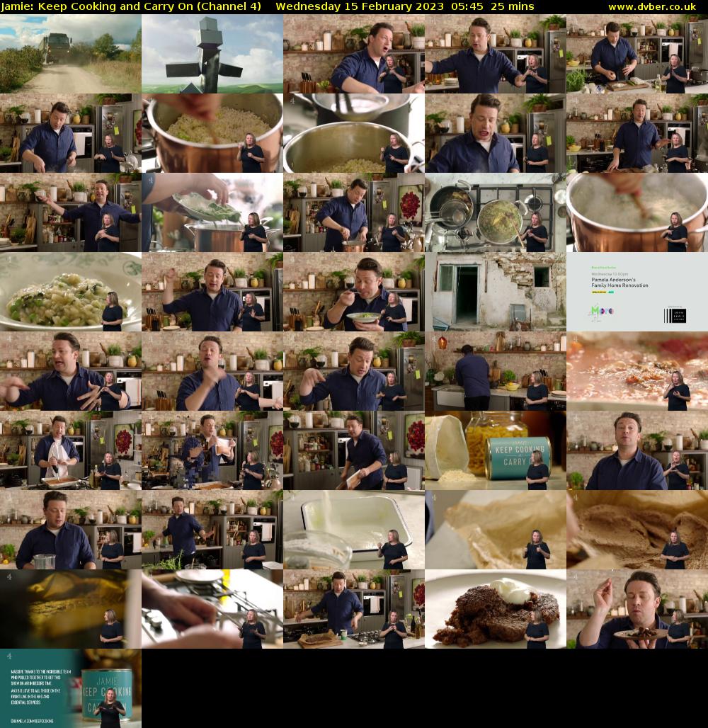 Jamie: Keep Cooking and Carry On (Channel 4) Wednesday 15 February 2023 05:45 - 06:10