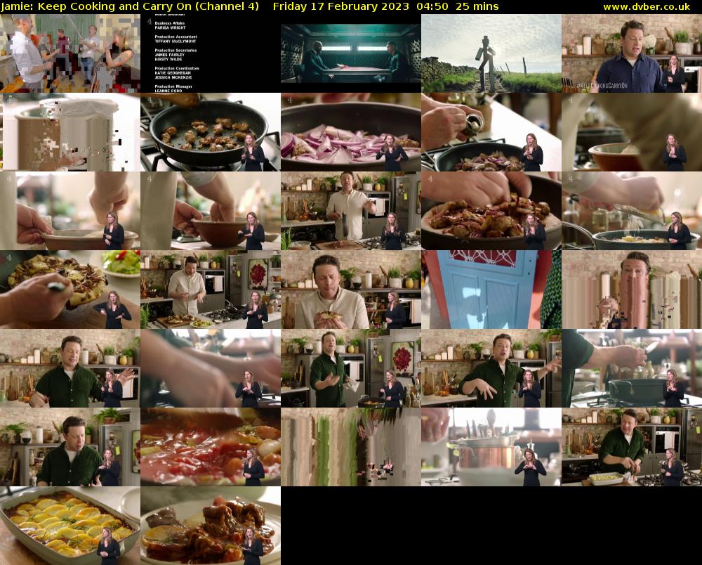 Jamie: Keep Cooking and Carry On (Channel 4) Friday 17 February 2023 04:50 - 05:15