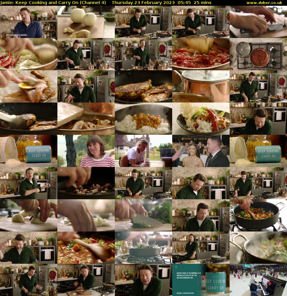 Jamie: Keep Cooking and Carry On (Channel 4) Thursday 23 February 2023 05:45 - 06:10