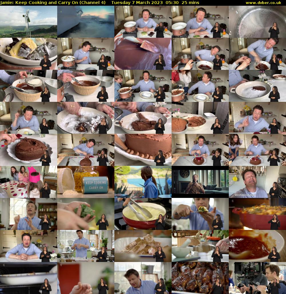 Jamie: Keep Cooking and Carry On (Channel 4) Tuesday 7 March 2023 05:30 - 05:55