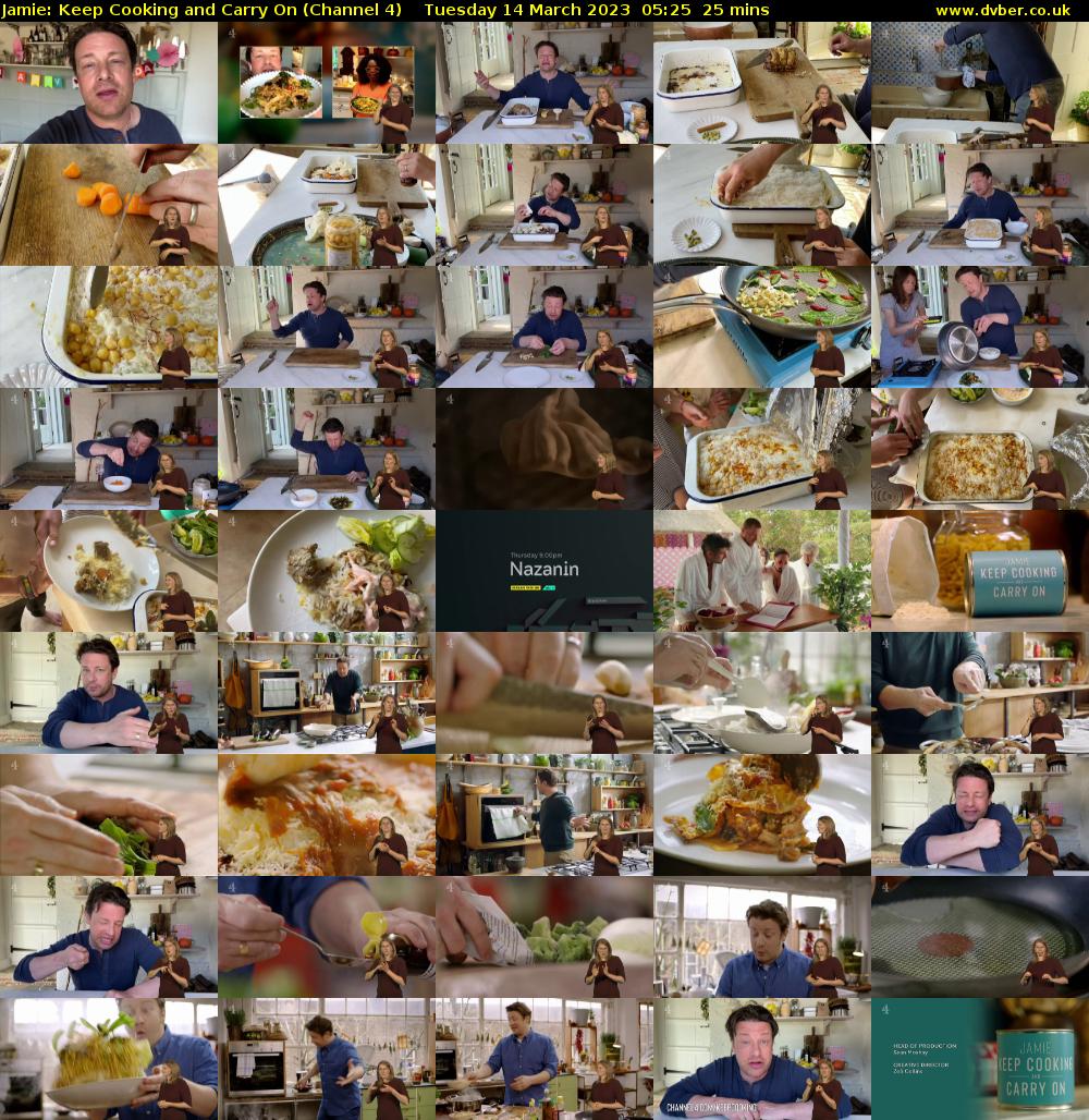 Jamie: Keep Cooking and Carry On (Channel 4) Tuesday 14 March 2023 05:25 - 05:50