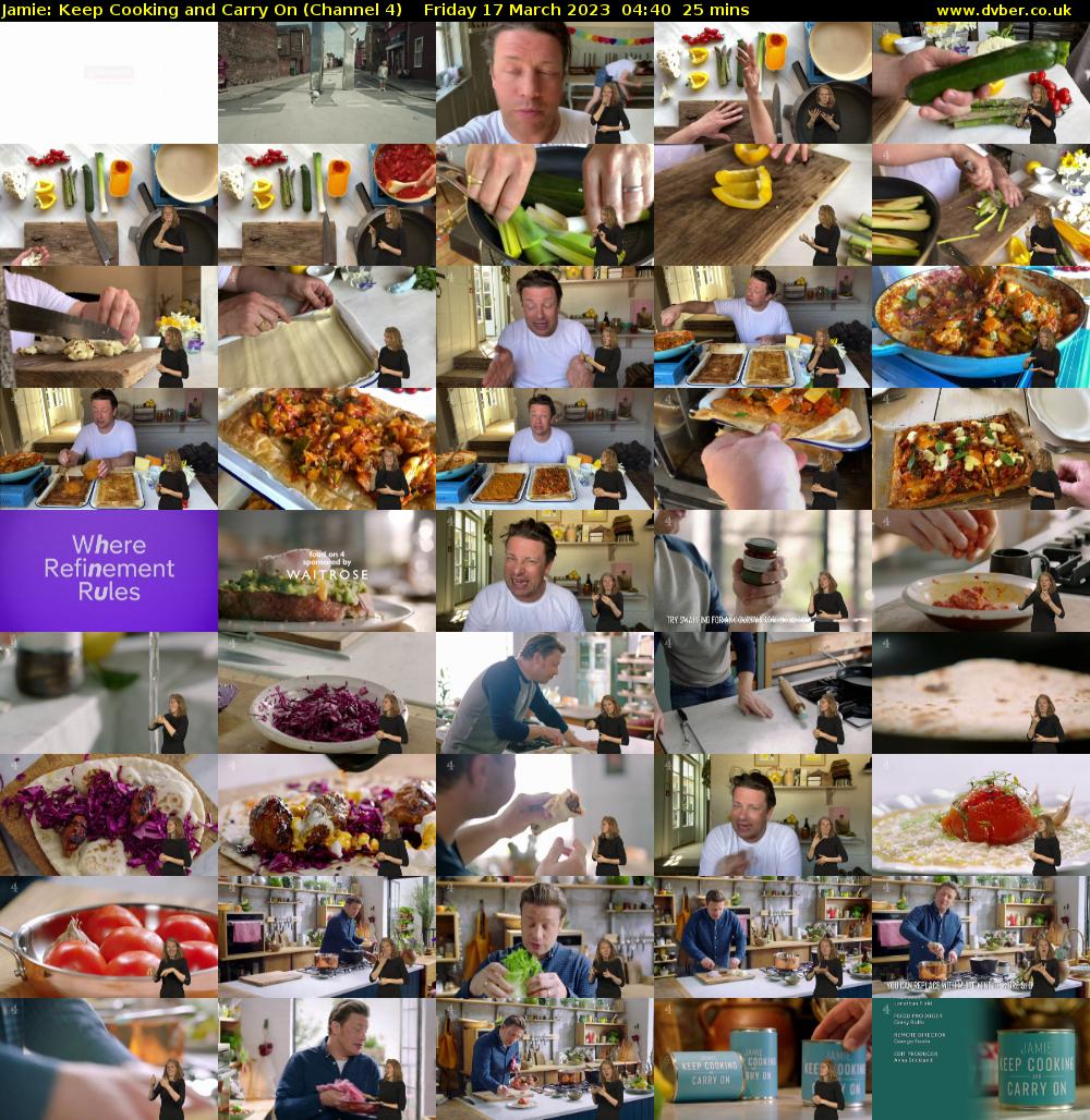 Jamie: Keep Cooking and Carry On (Channel 4) Friday 17 March 2023 04:40 - 05:05