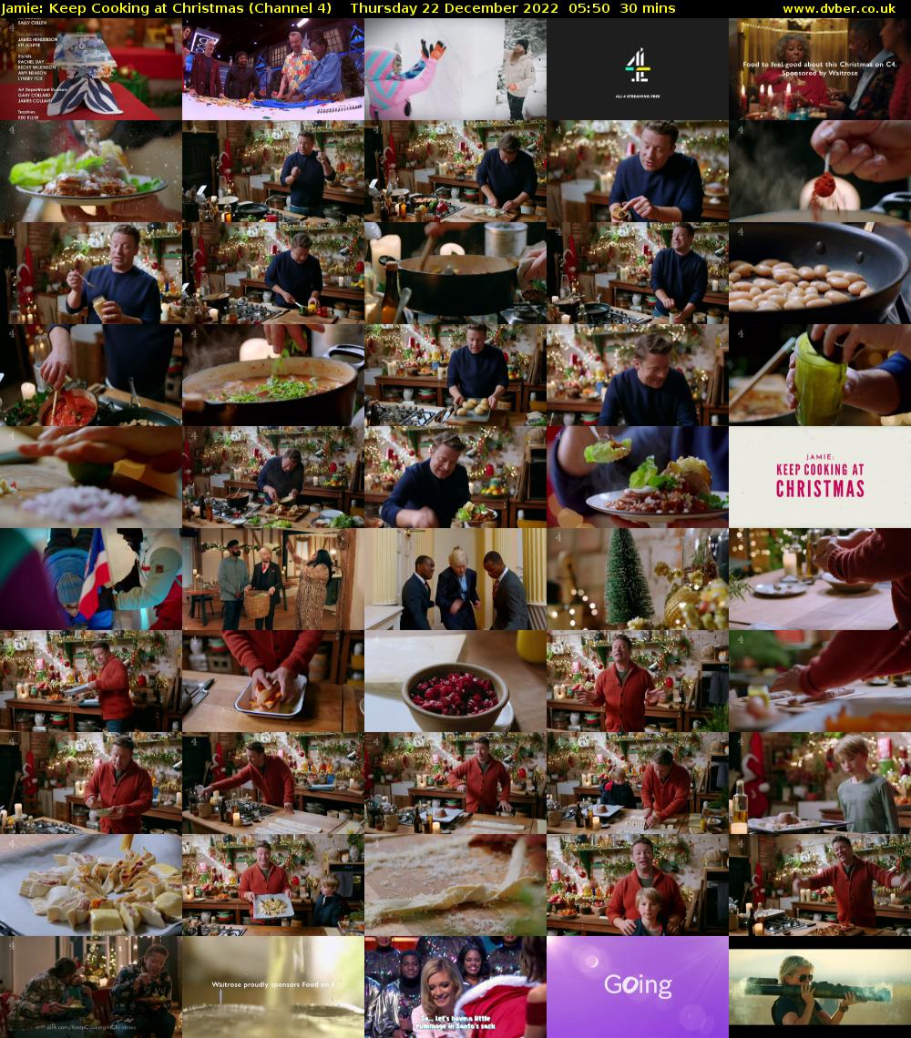Jamie: Keep Cooking at Christmas (Channel 4) Thursday 22 December 2022 05:50 - 06:20