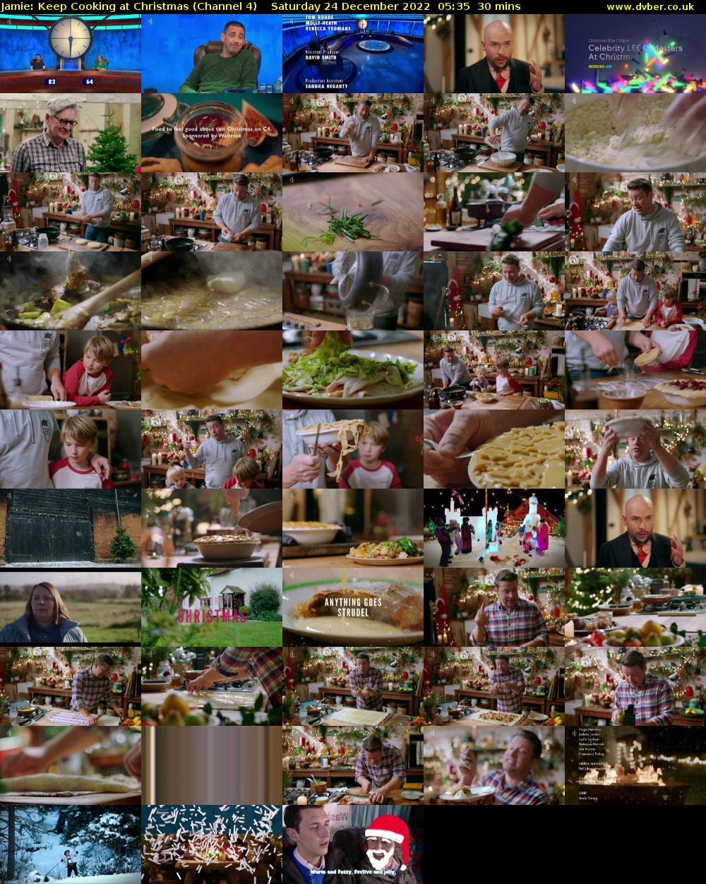 Jamie: Keep Cooking at Christmas (Channel 4) Saturday 24 December 2022 05:35 - 06:05