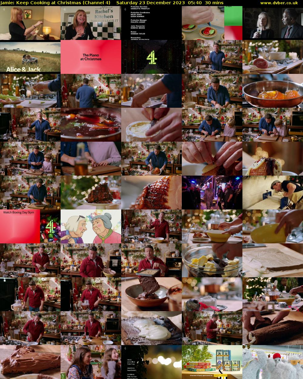 Jamie: Keep Cooking at Christmas (Channel 4) Saturday 23 December 2023 05:40 - 06:10