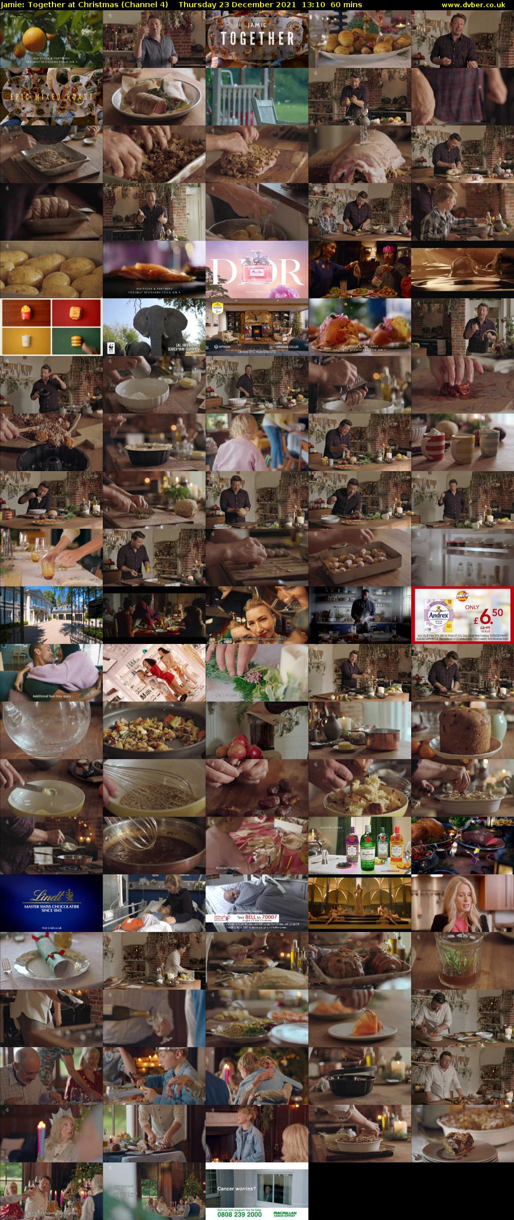 Jamie: Together at Christmas (Channel 4) Thursday 23 December 2021 13:10 - 14:10