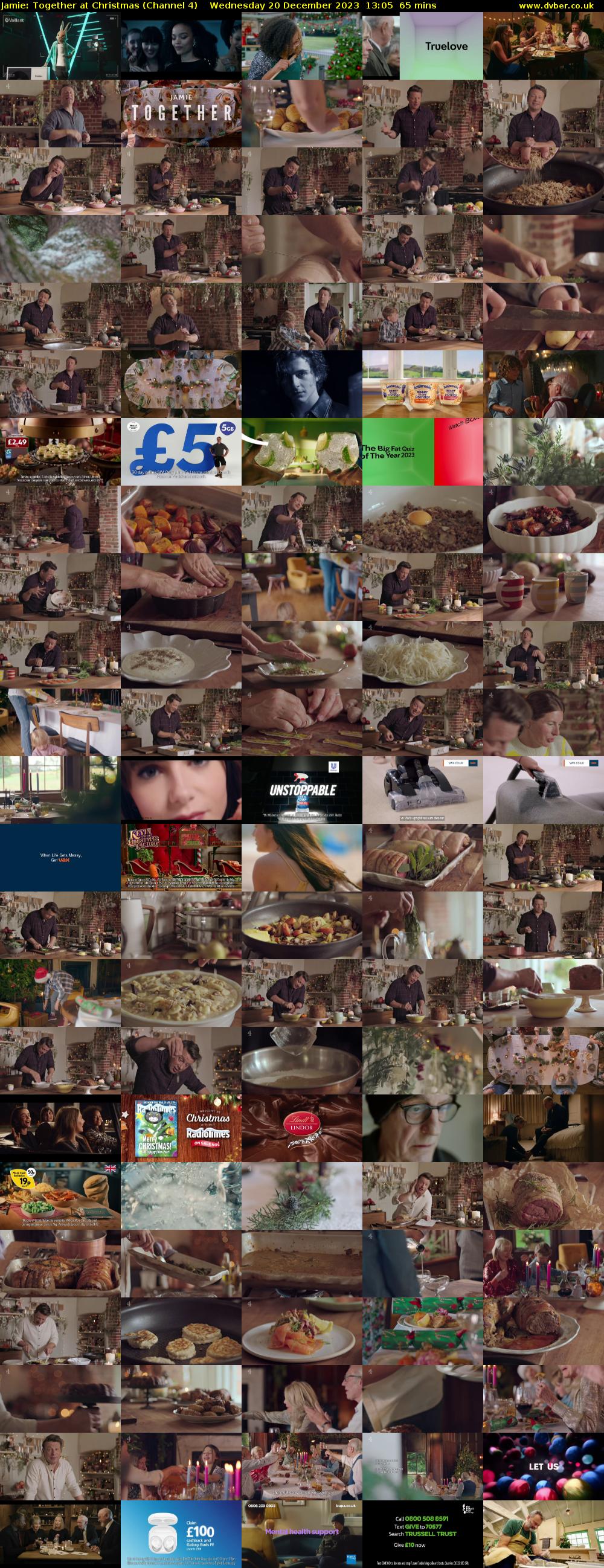 Jamie: Together at Christmas (Channel 4) Wednesday 20 December 2023 13:05 - 14:10
